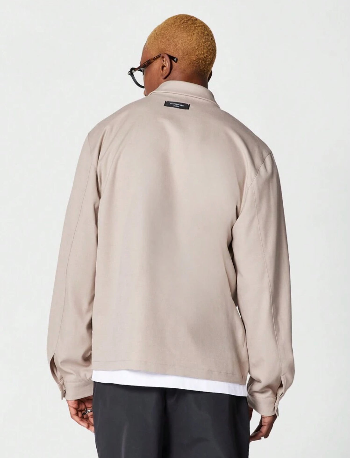 Zip through jacket with pocket