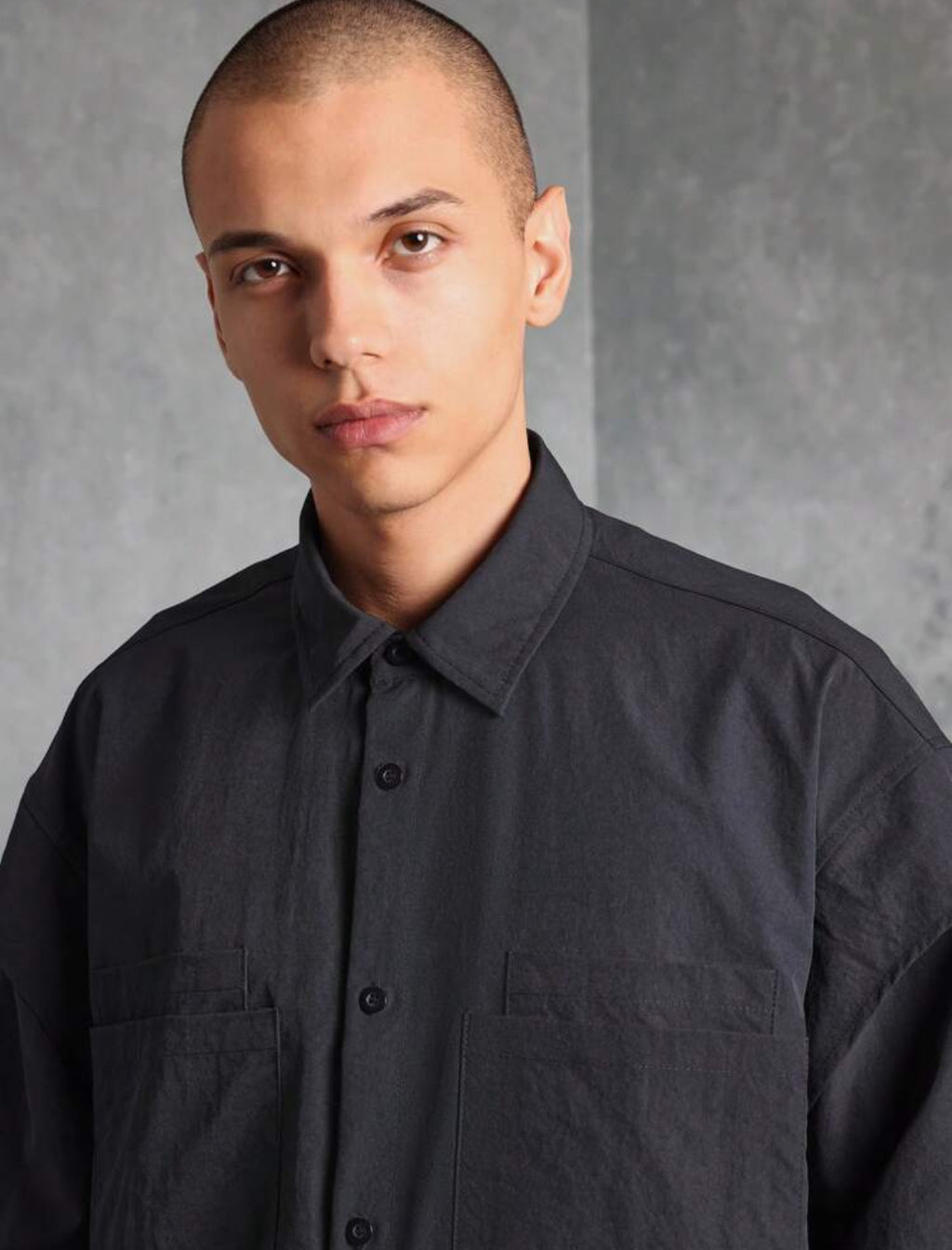 Oversized jacket in black