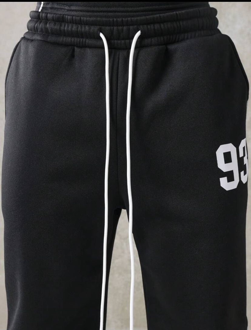 Athletic Joggers with 93 print in Black