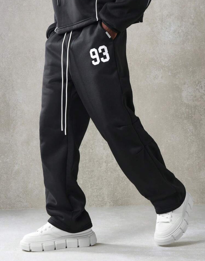 Athletic Joggers with 93 print in Black