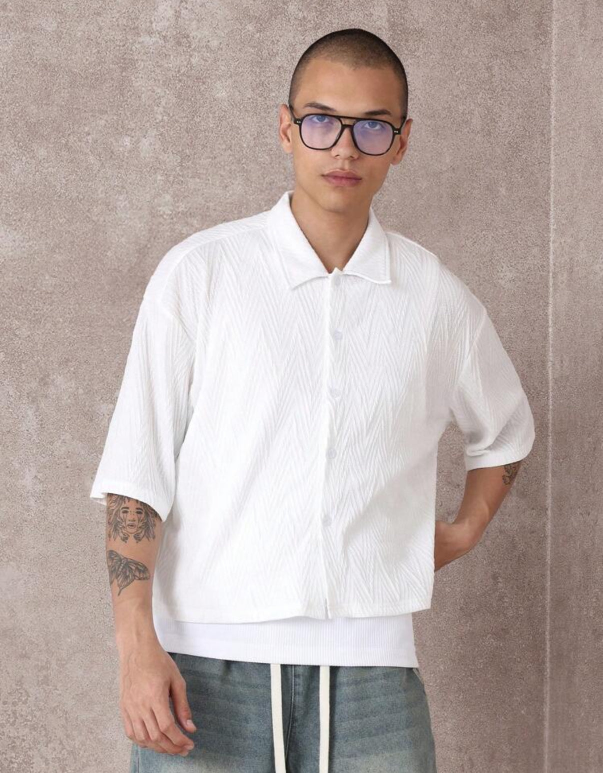 Boxy Shirt in White