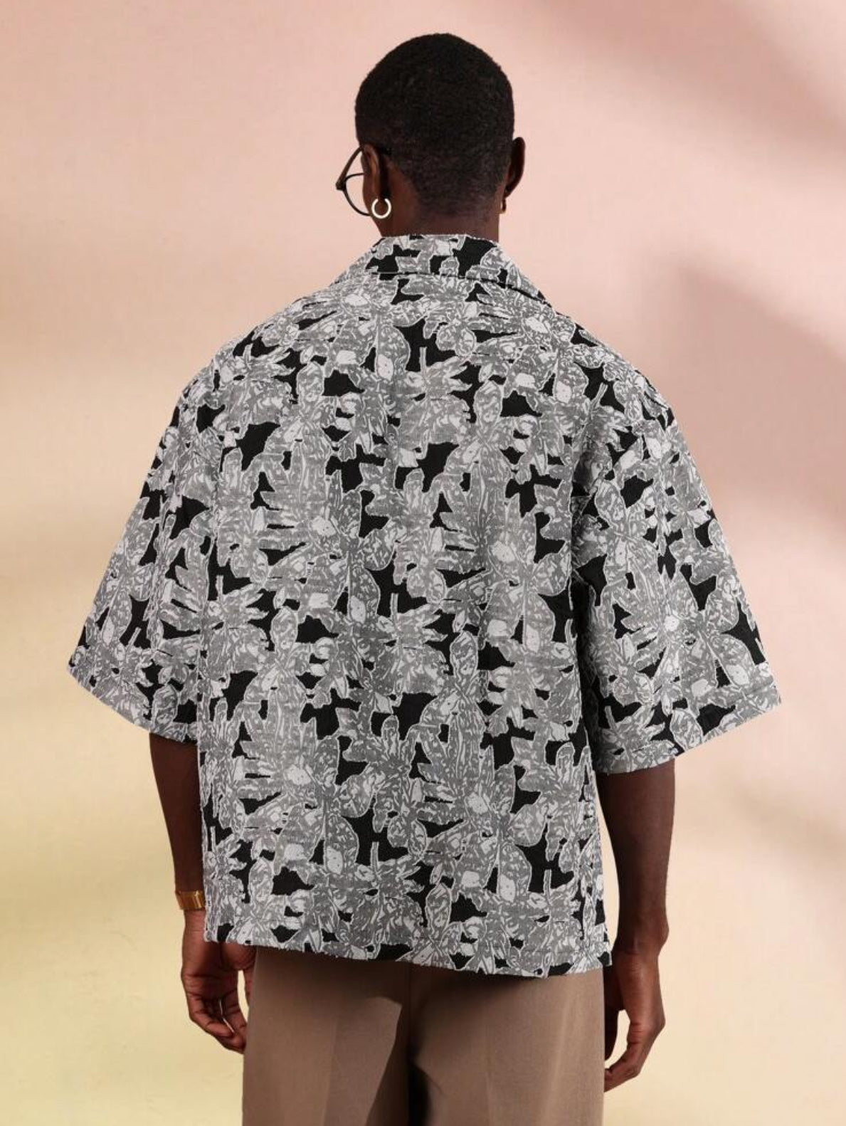 Jacquard Shirt in Black