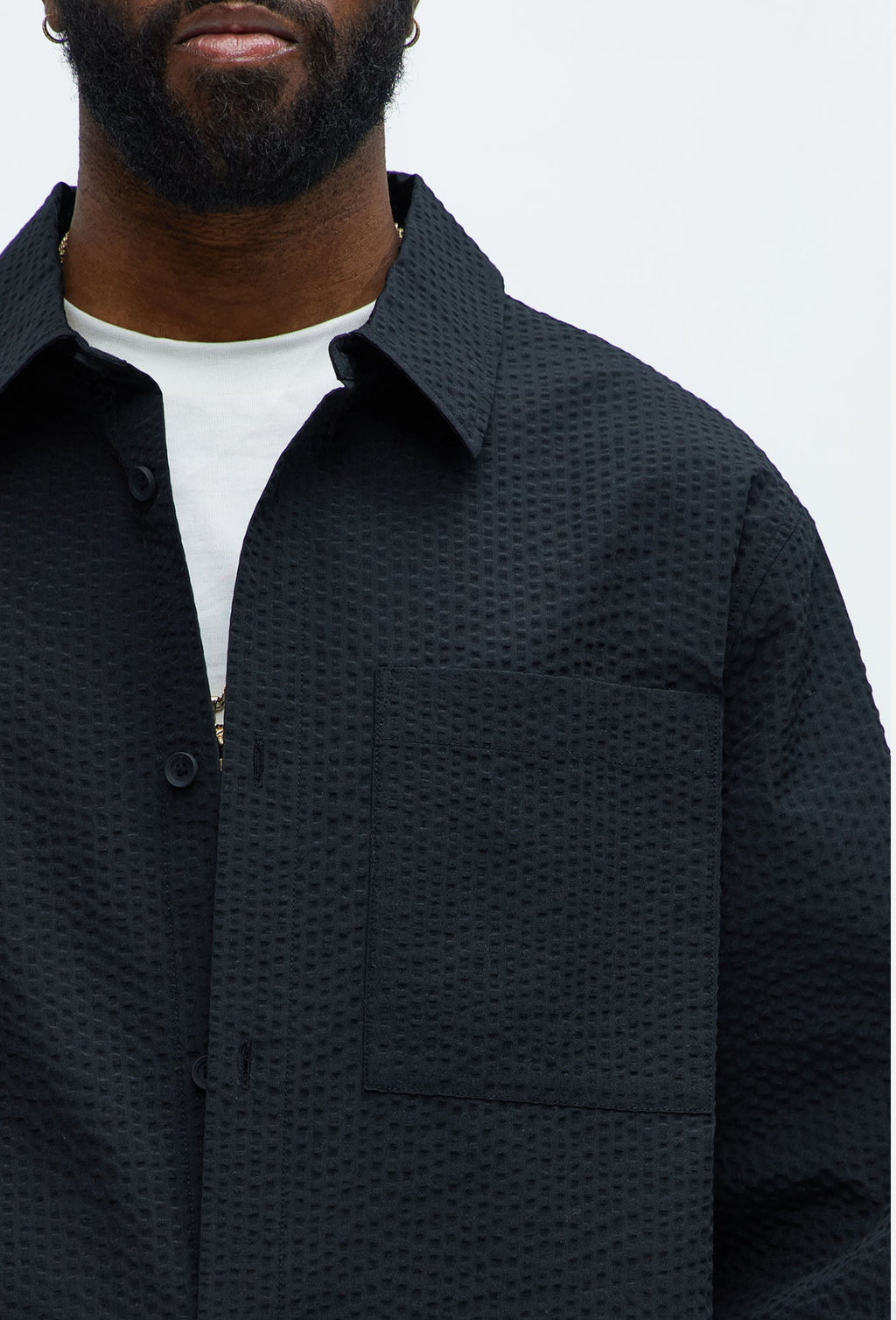 Long Sleeve button up shirt in black