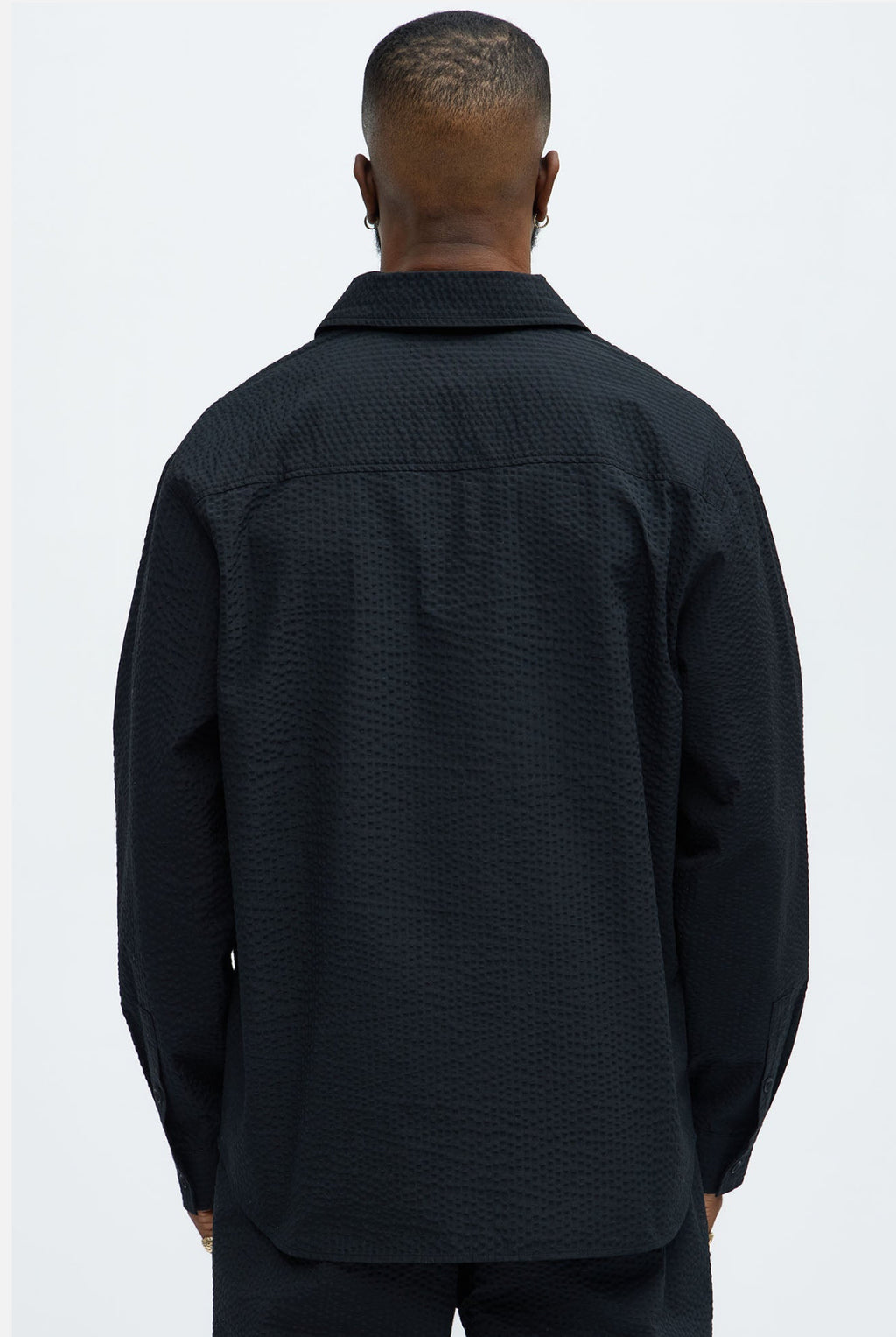 Long Sleeve button up shirt in black