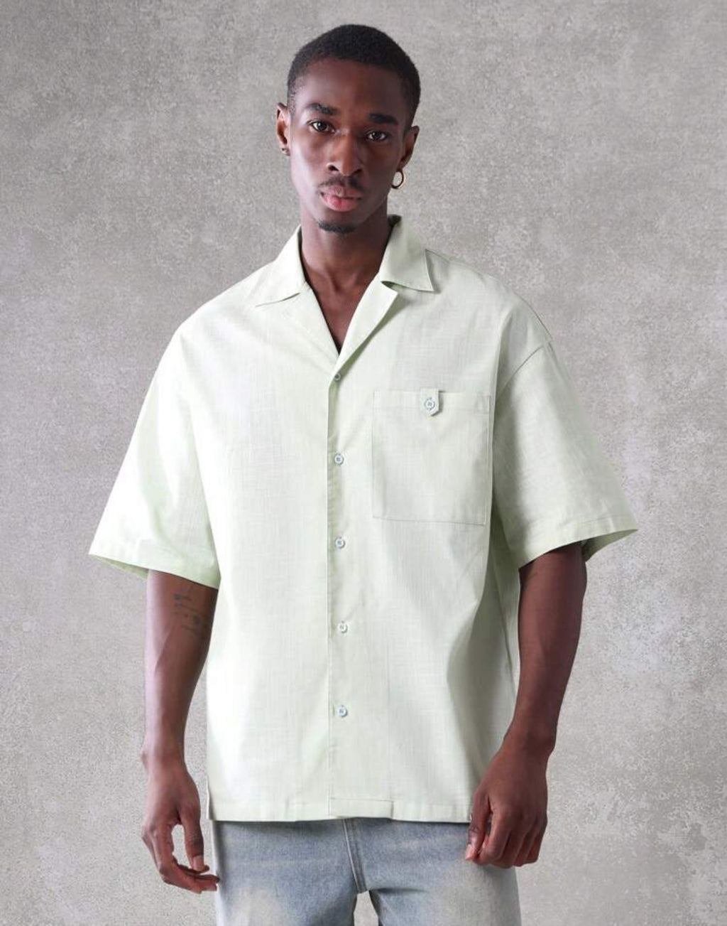 Premium Shirt with pocket in mint