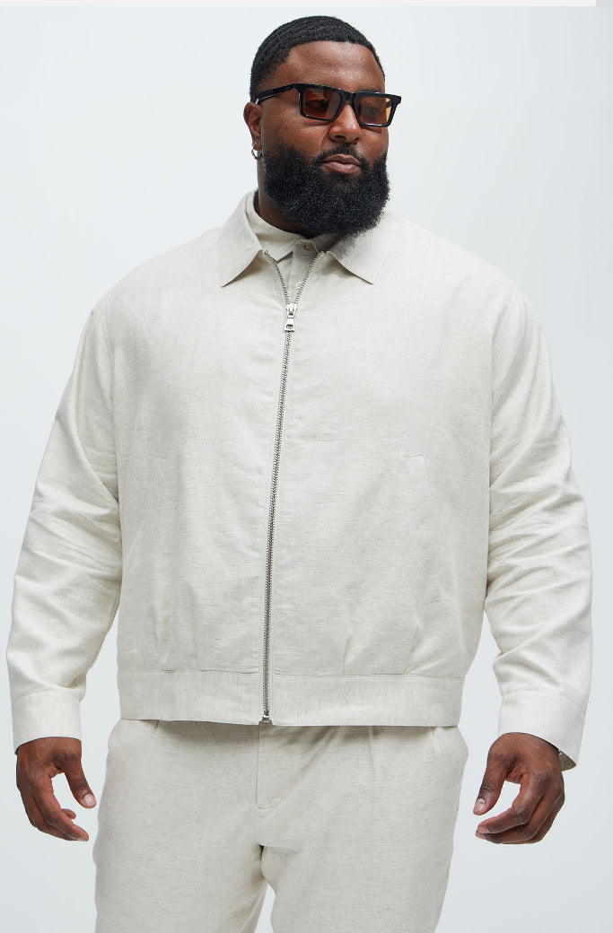 Textured Jacket in White