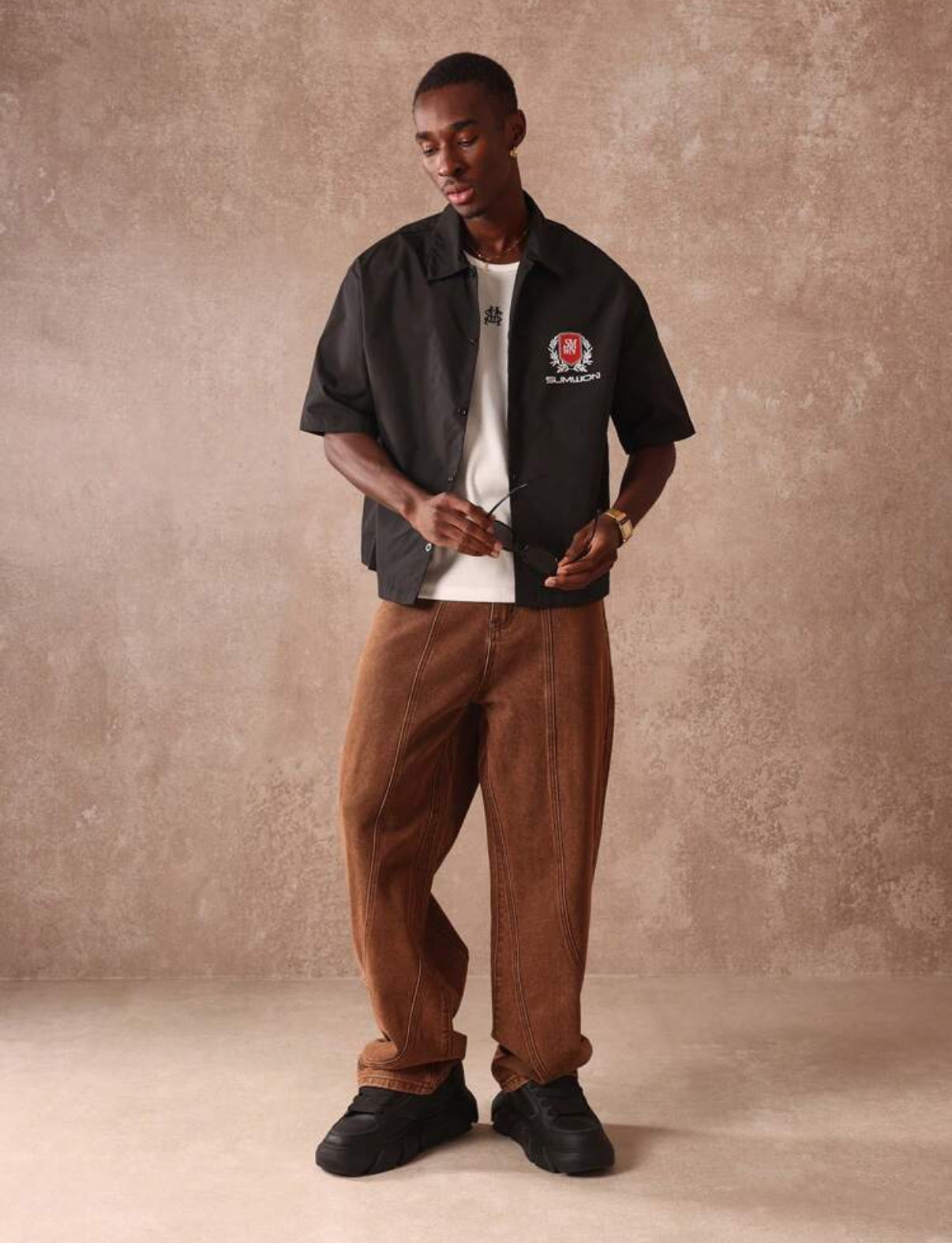 Sumwon premium boxy fit short with back print