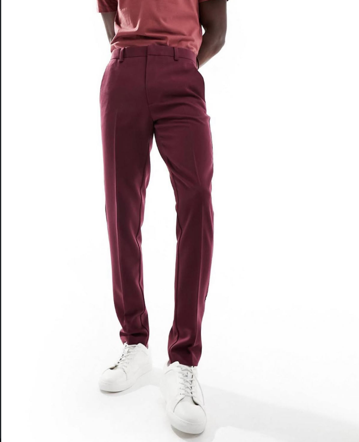 Smart Pants in Burgundy