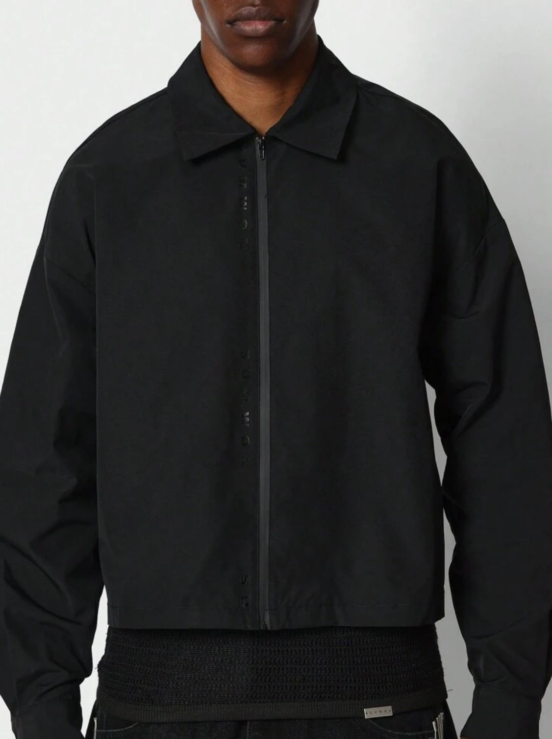 Zip Up Jacket in Black