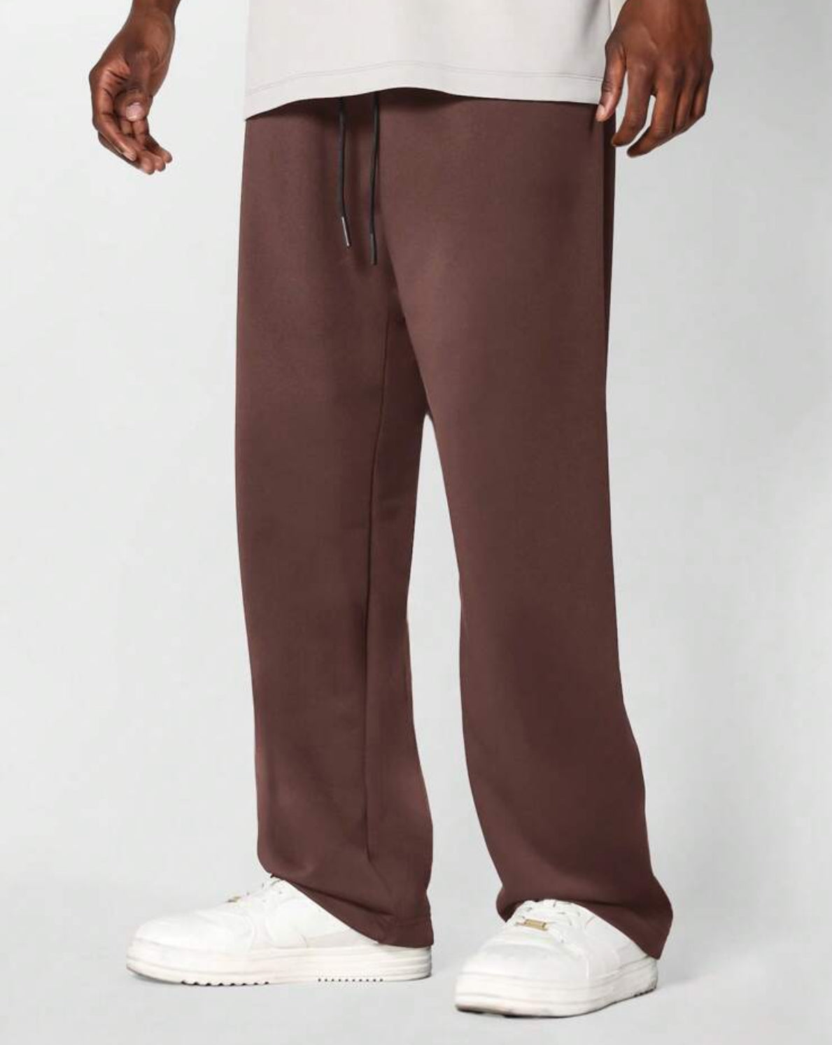 Drawstring Jogger in Brown