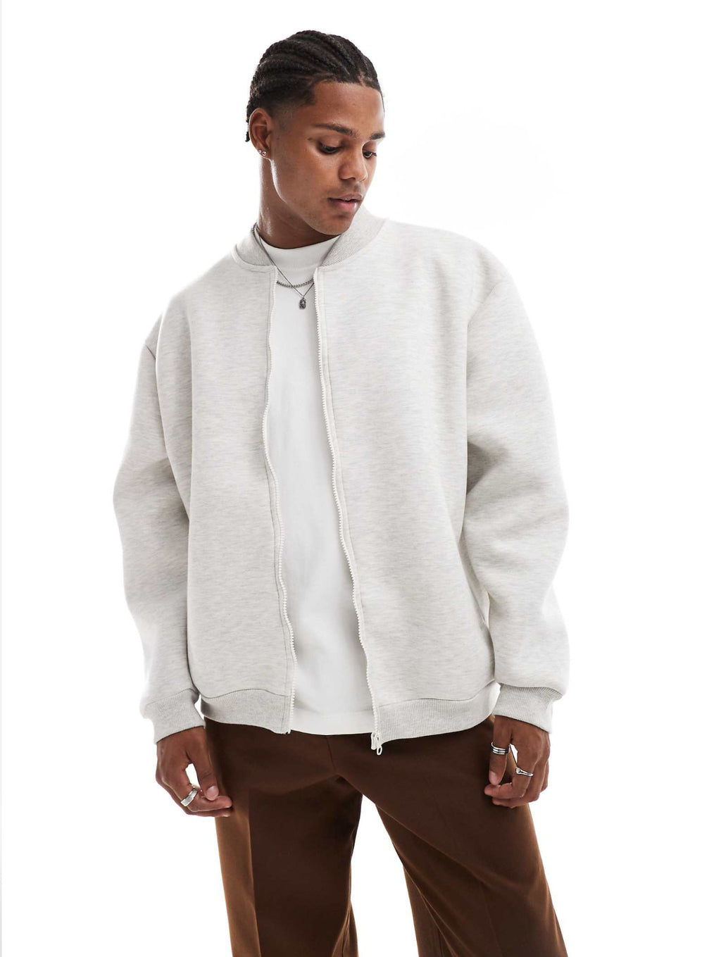 Bomber Jacket in Marl