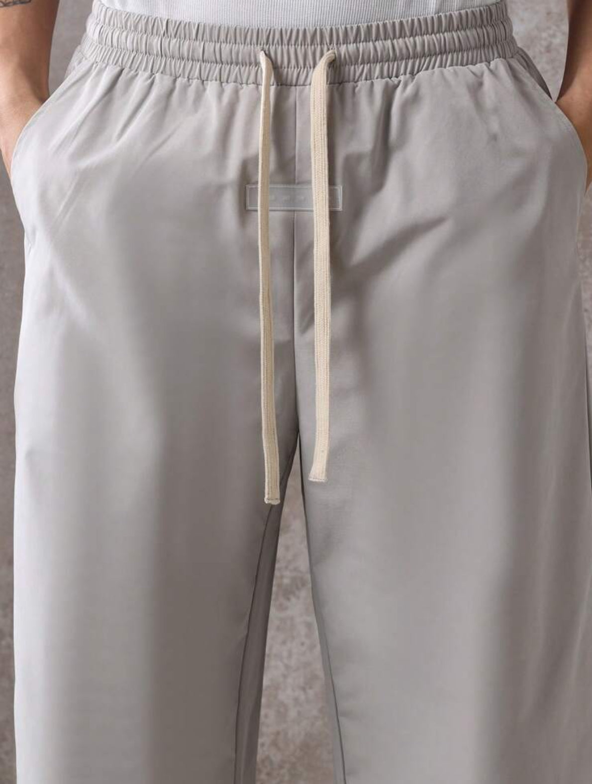 Wide leg pants in beige
