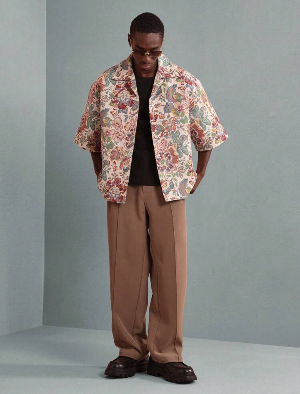 Tapestry Jacquard Shirt in Floral