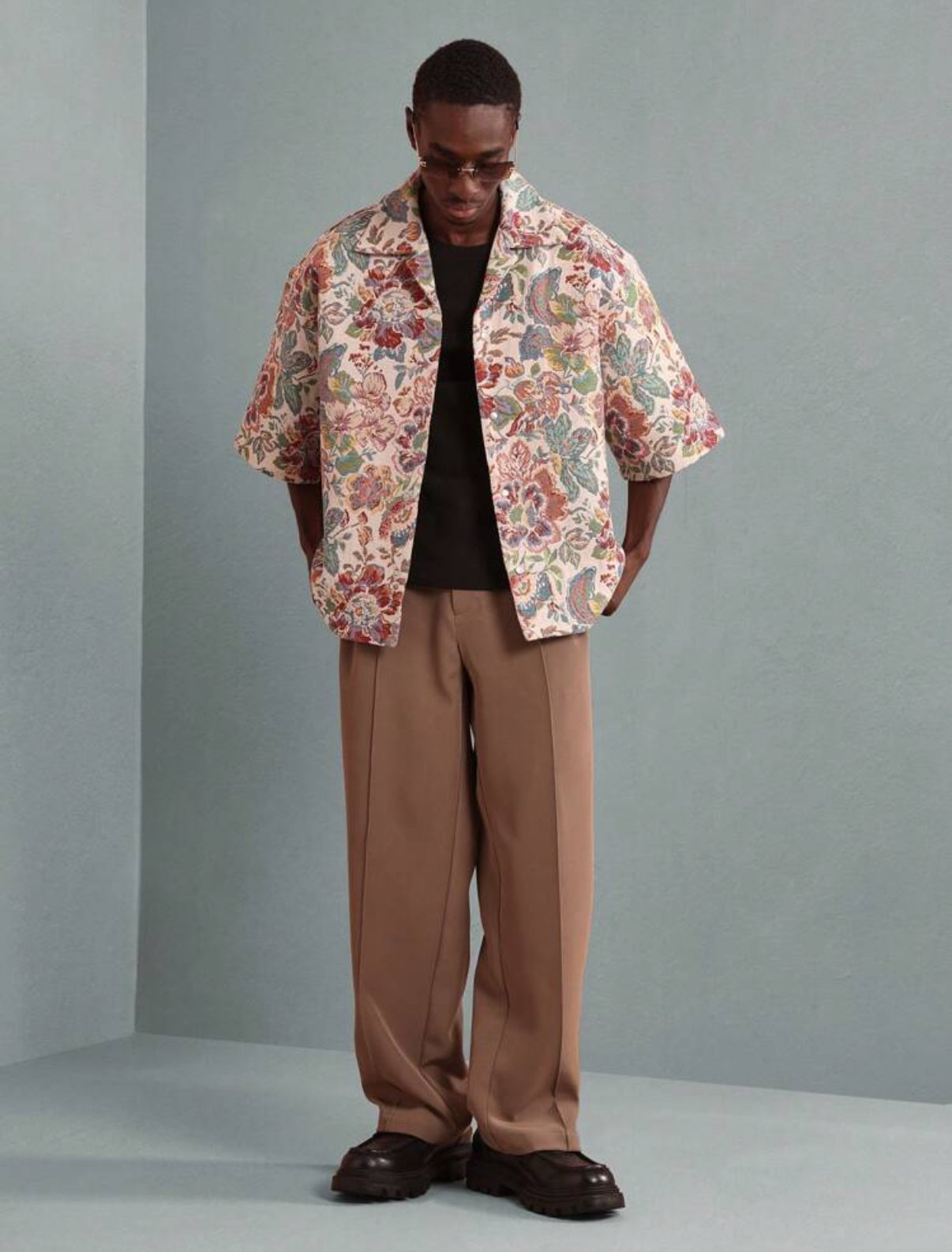 Tapestry Jacquard Shirt in Floral