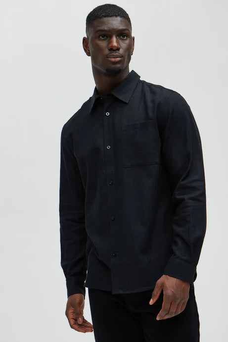 Oxford shirt in black