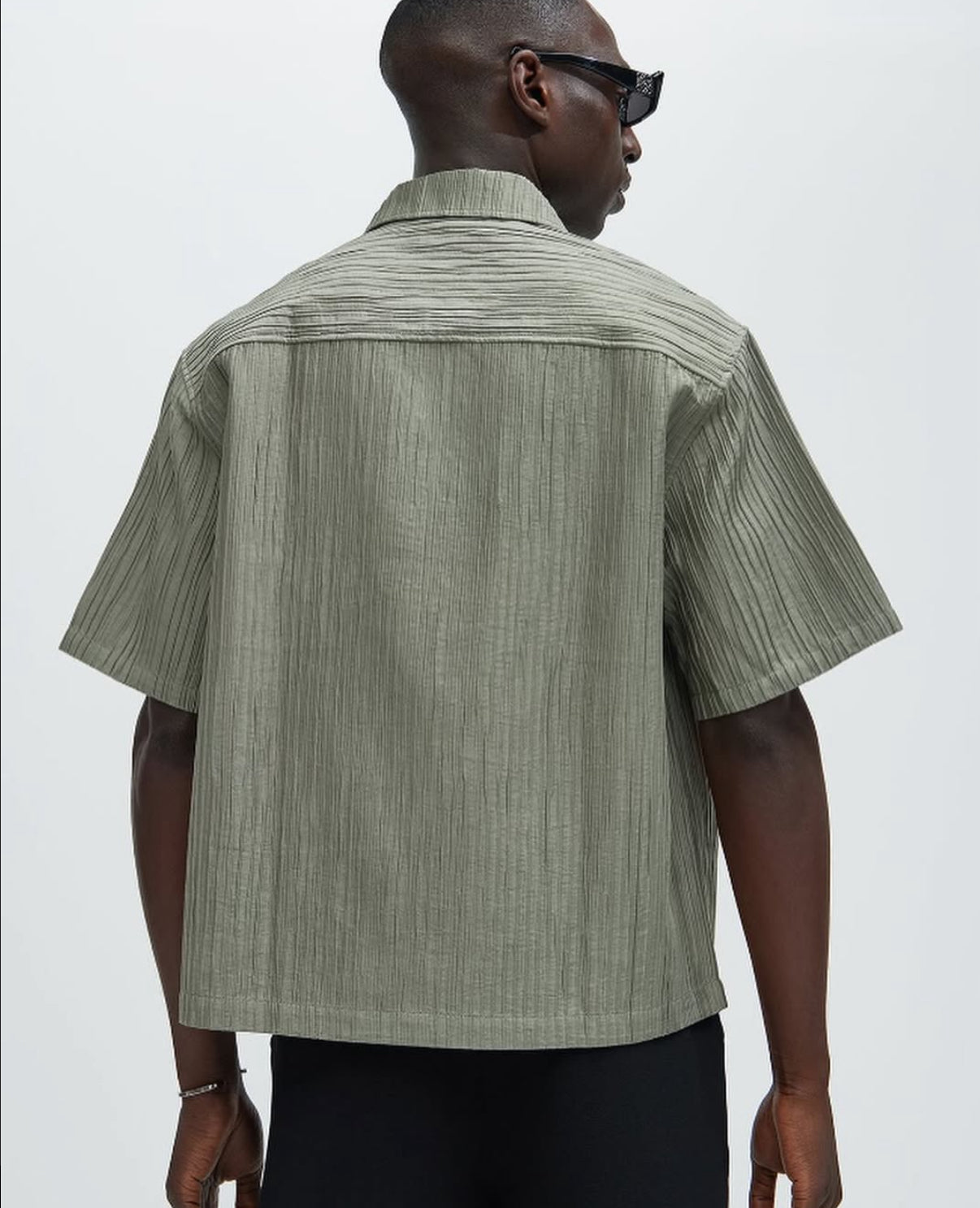 Zipped up Shirt in Green