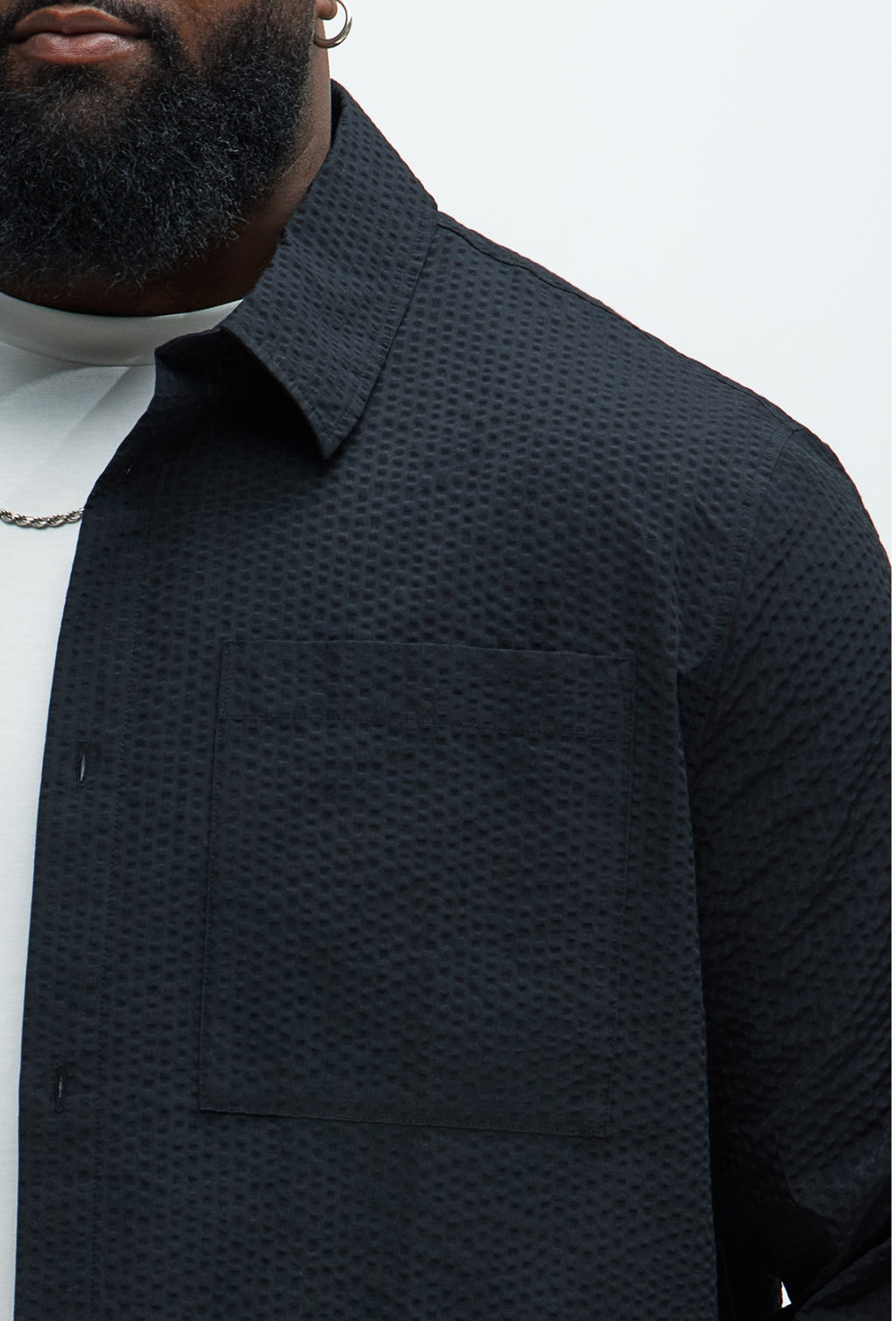 Long Sleeve button up shirt in black