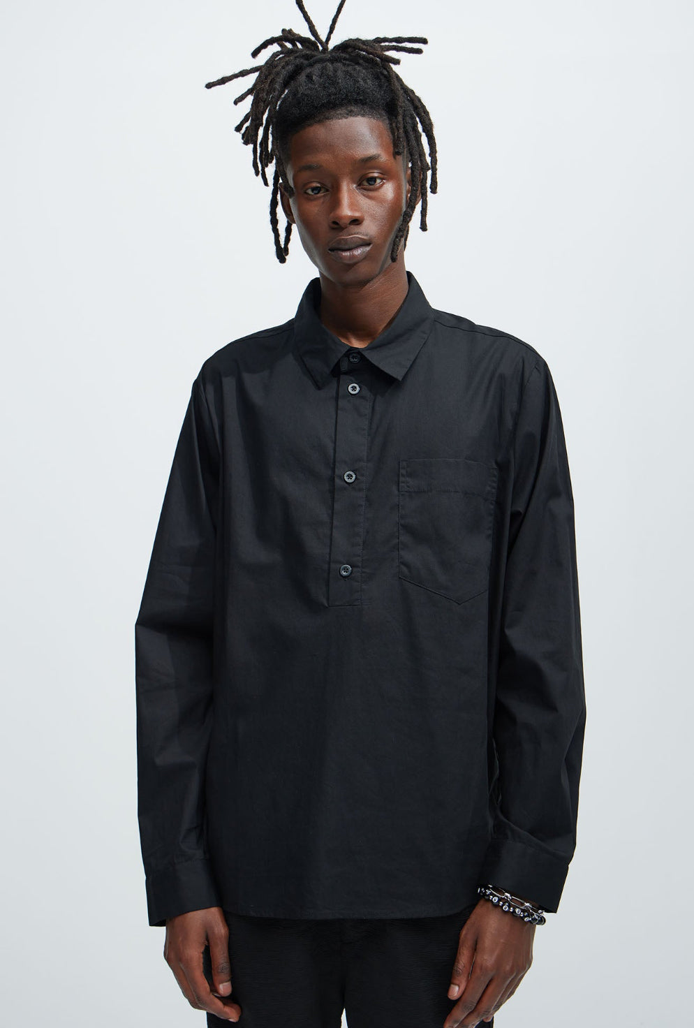 Popover shirt in Black