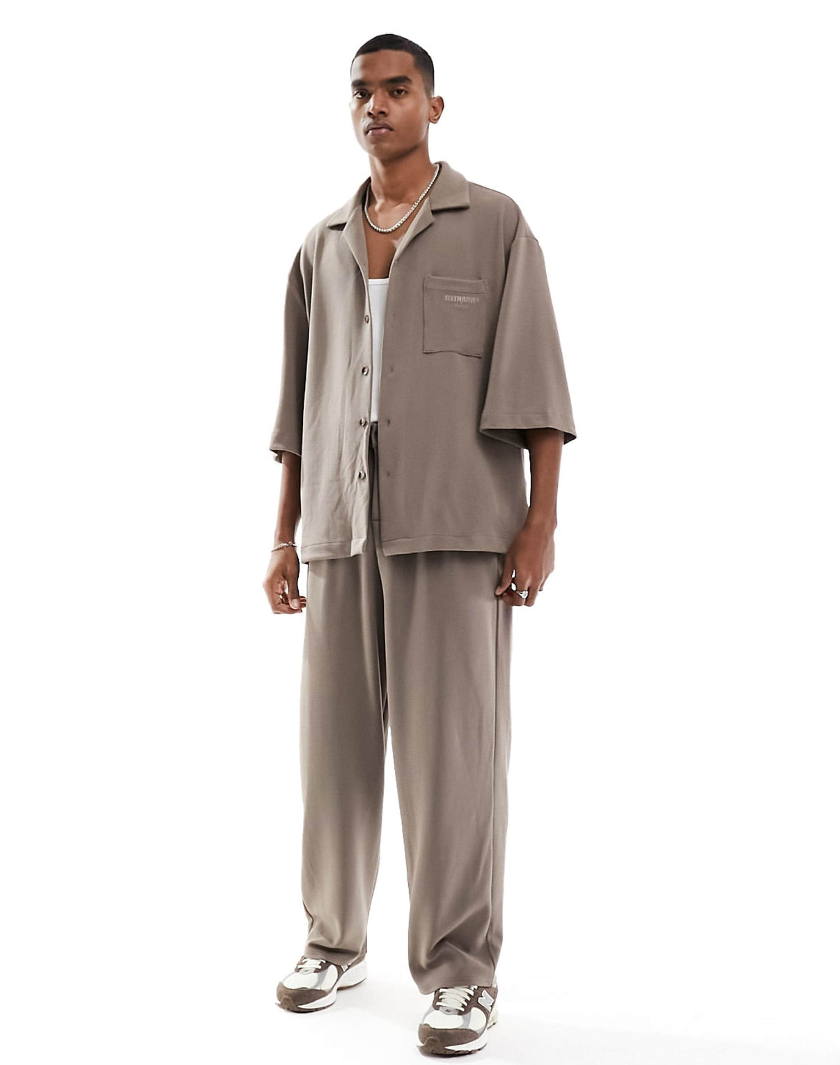 Premium Textured Shirt in Brown