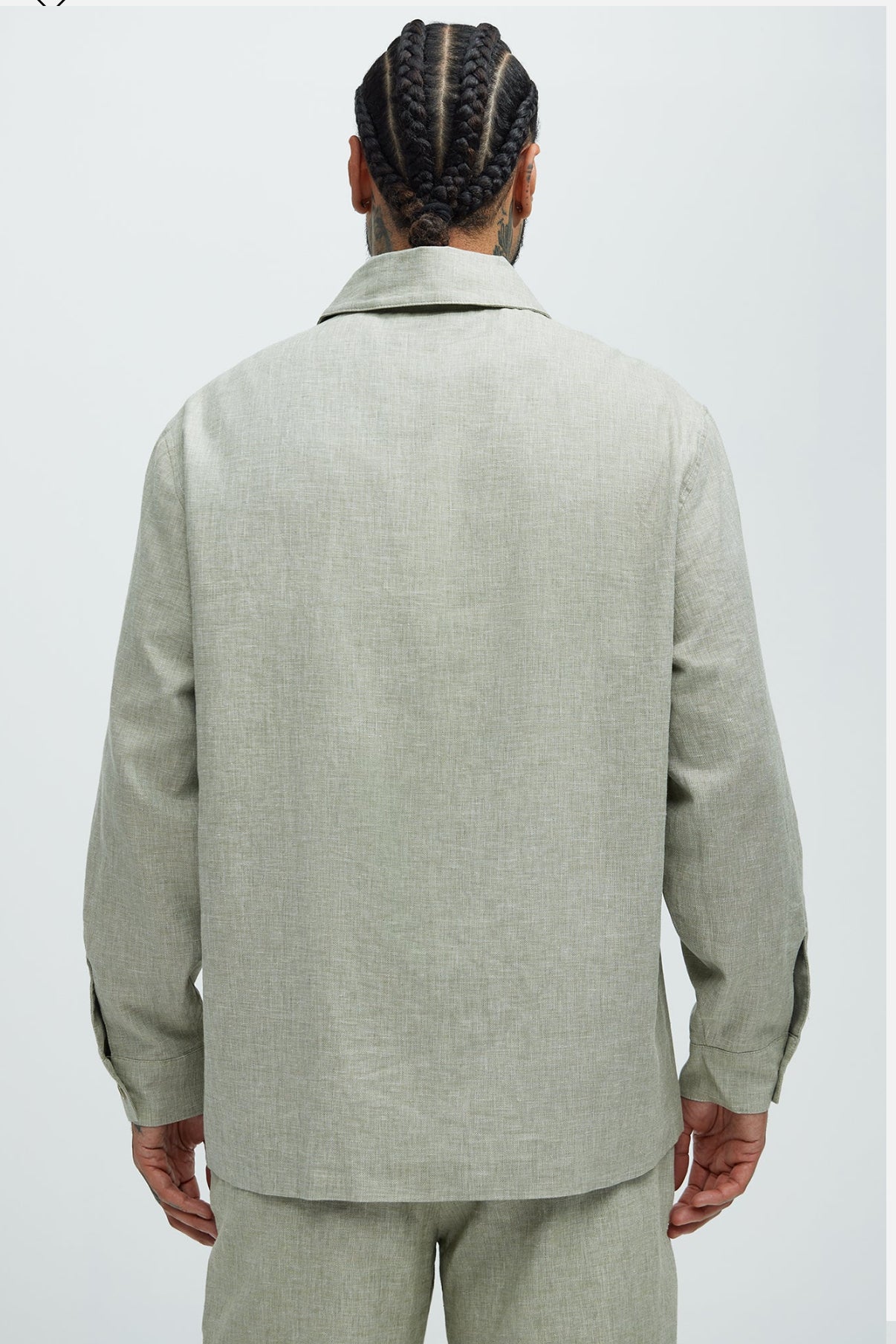 Linen Jacket in light green