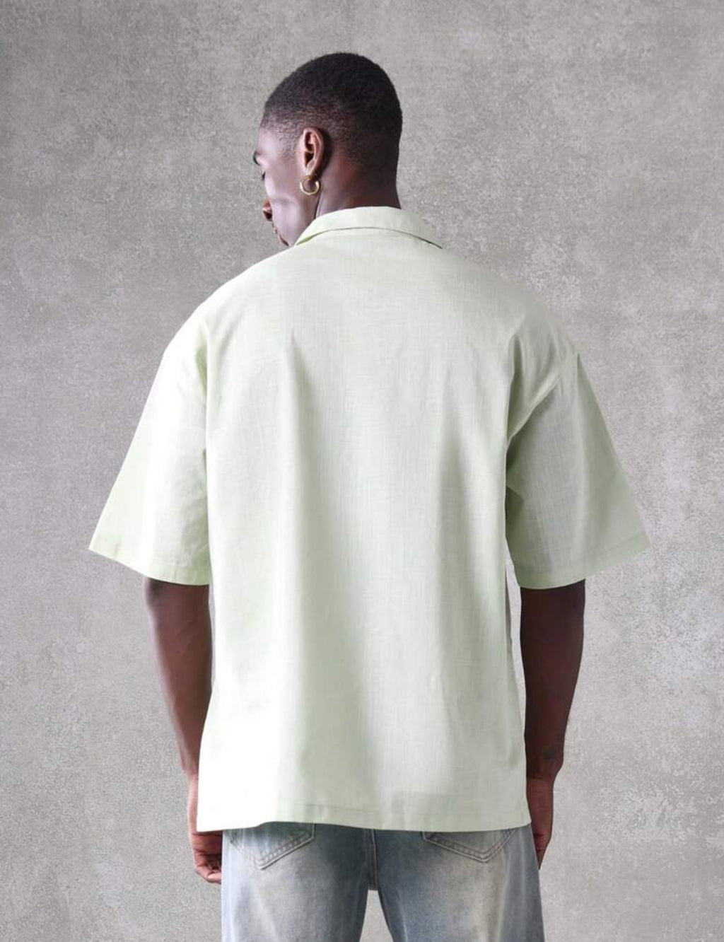 Premium linen shirt in mint