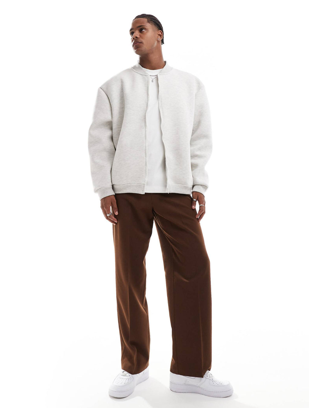 Bomber Jacket in Marl