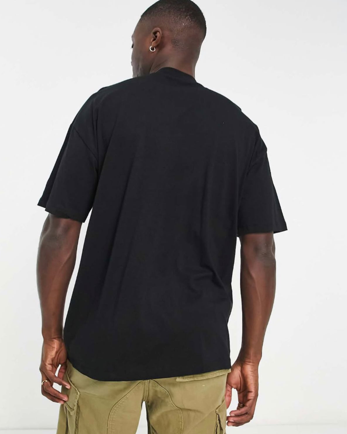 High Neck T-shirt in Black