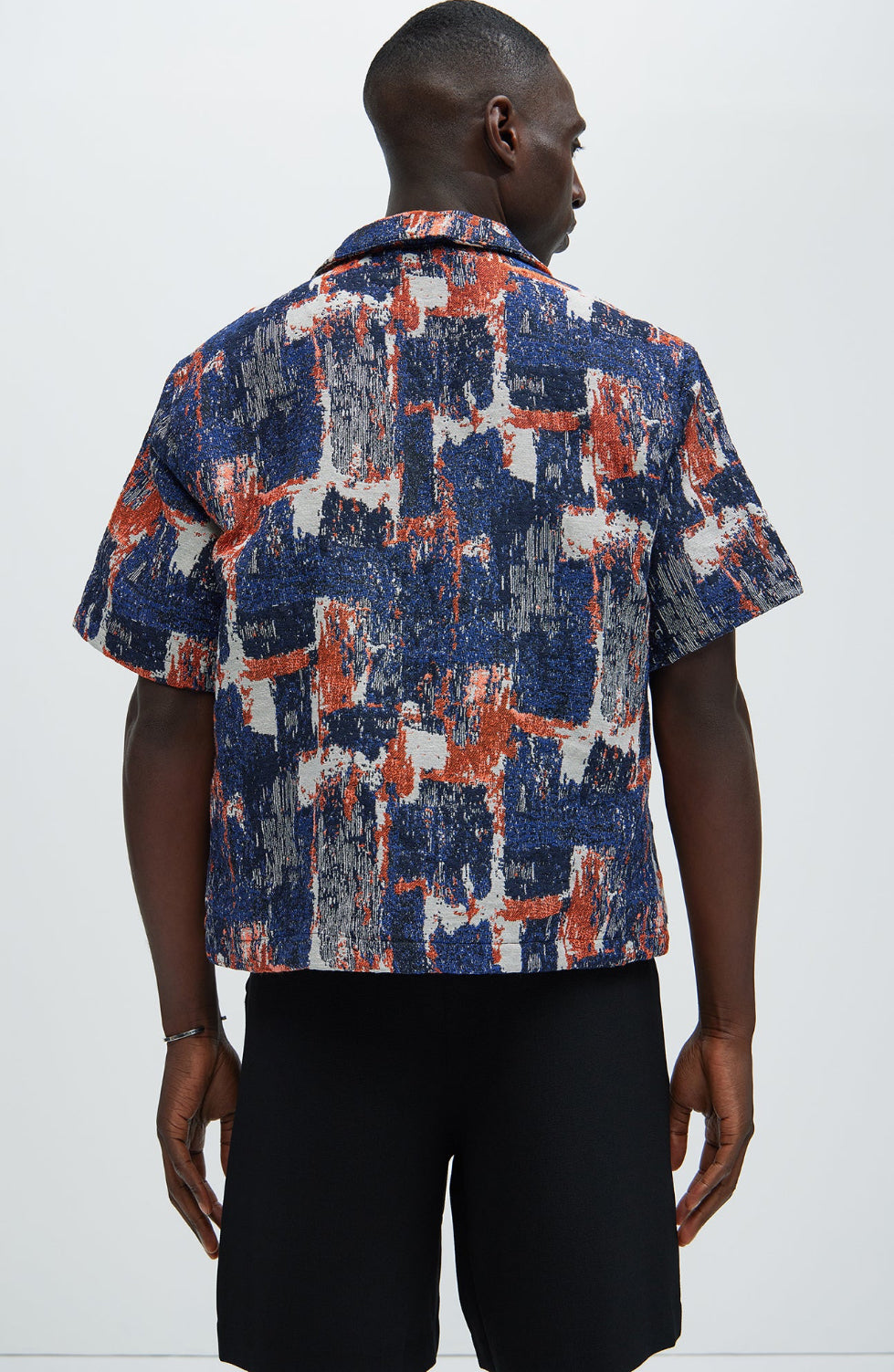 Jacquard Denim Shirt in Multi