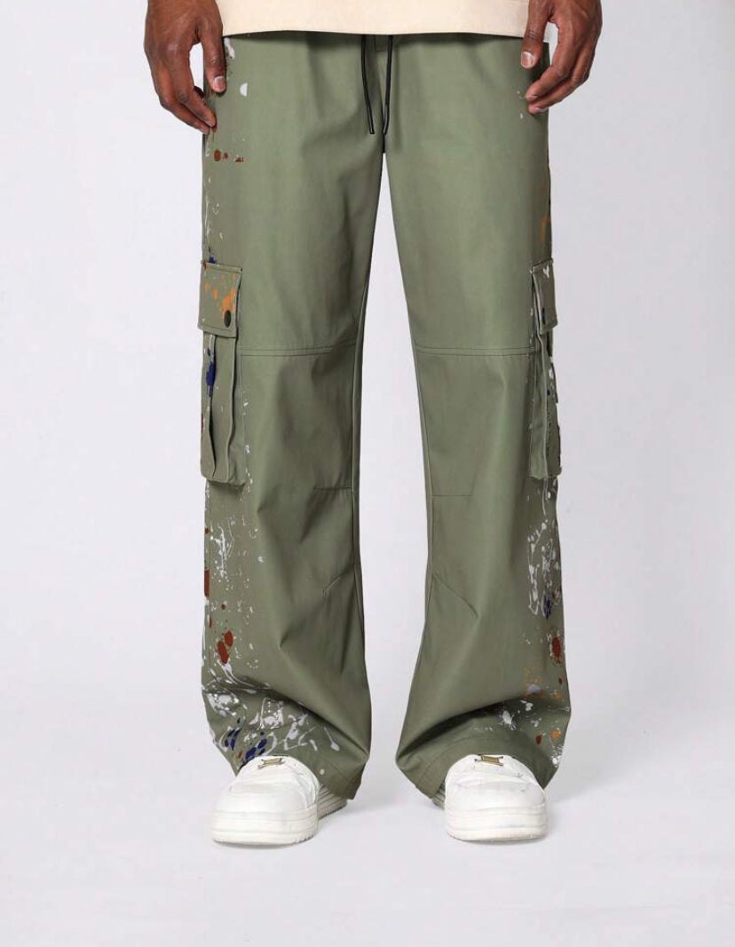 Paint Slaters Pants with in Green