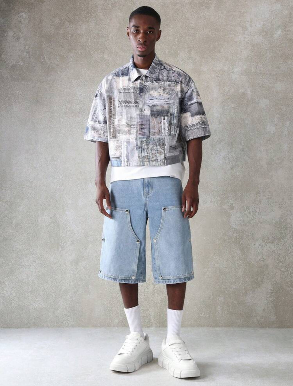 Denim shirt in multi