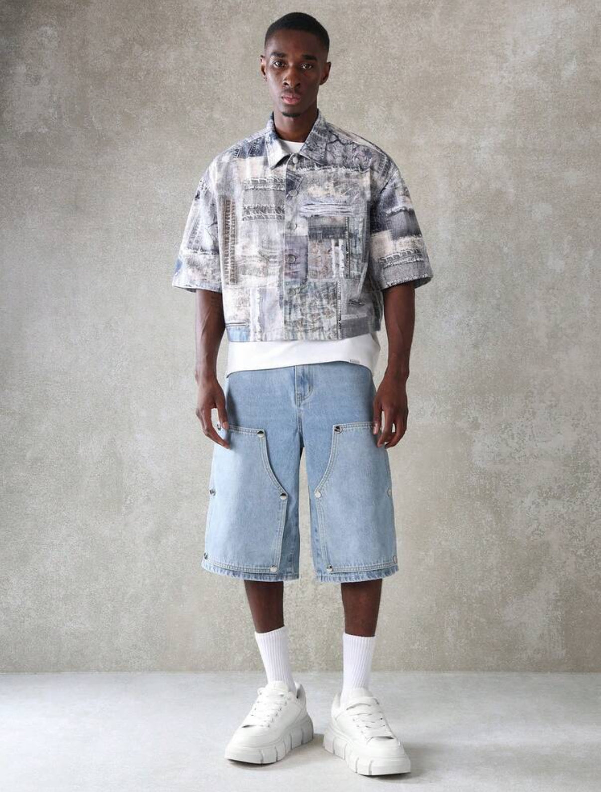 Denim shirt in multi