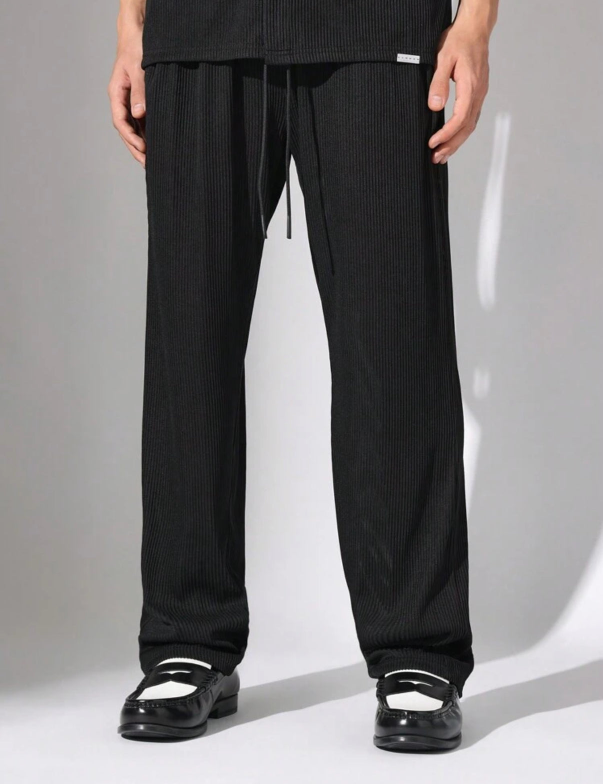 Premium Shirt and Pants 2 Piece Set in Black