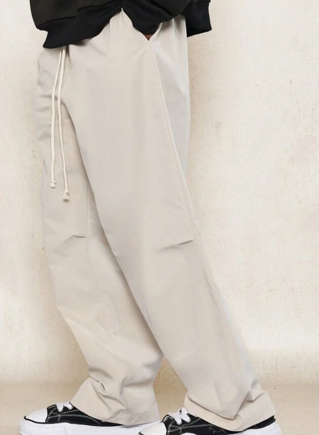 Extreme Wide Leg Pants in Beige