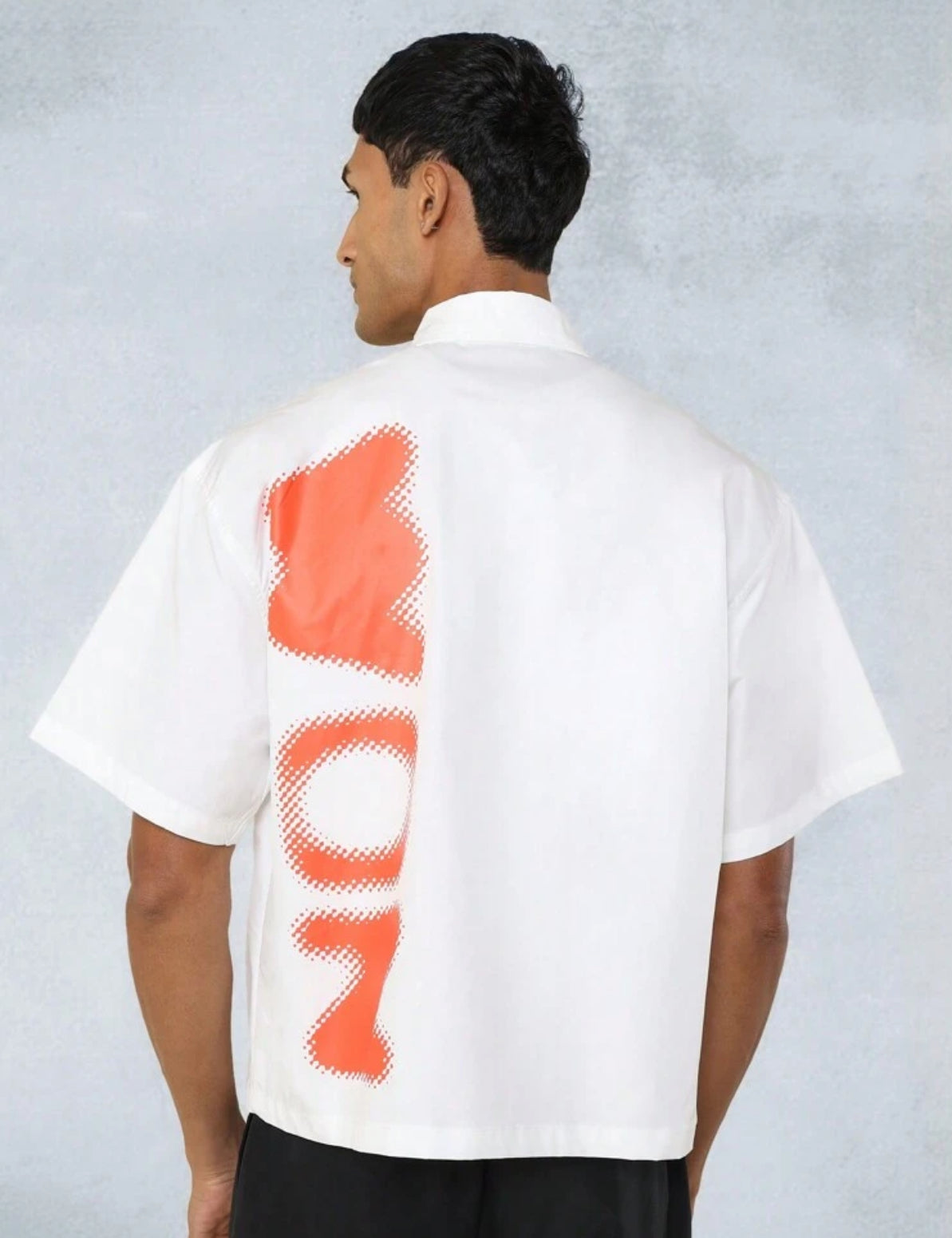 Oversized Shirt with print in White