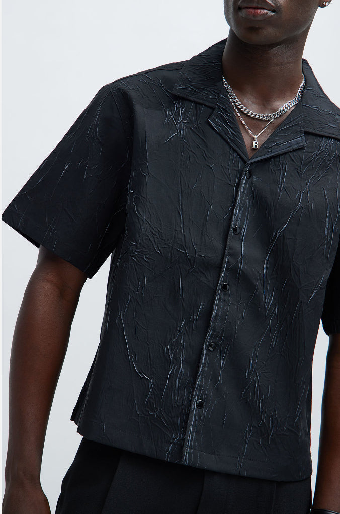 Premium Boxy Shirt in Black