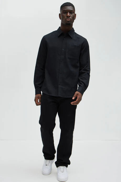 Oxford shirt in black