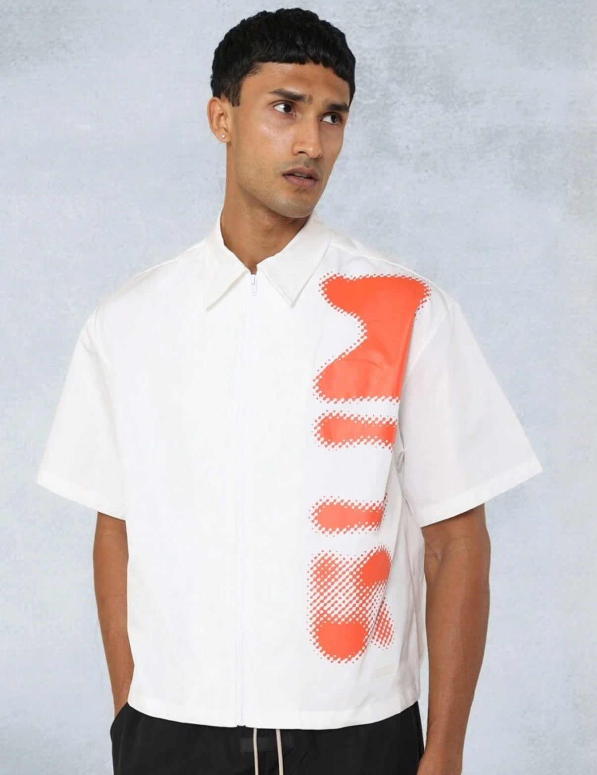 Oversized Shirt with print in White