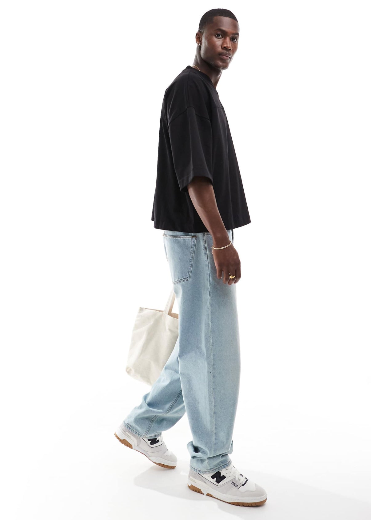 Heavyweight Oversized V-neck T-Shirt