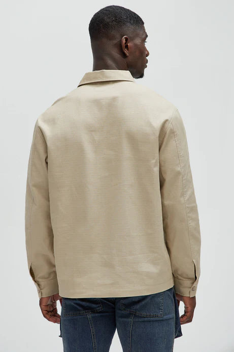 Heavy shirt in beige