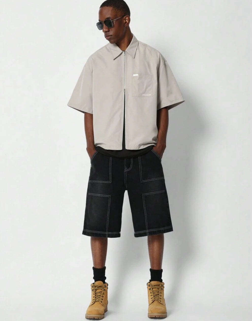 Boxy Shirt in Sliver