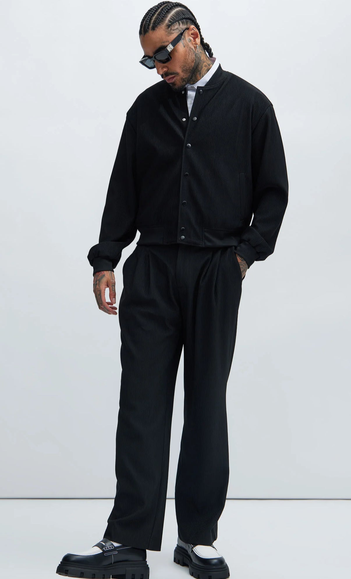 Bomber jacket in black