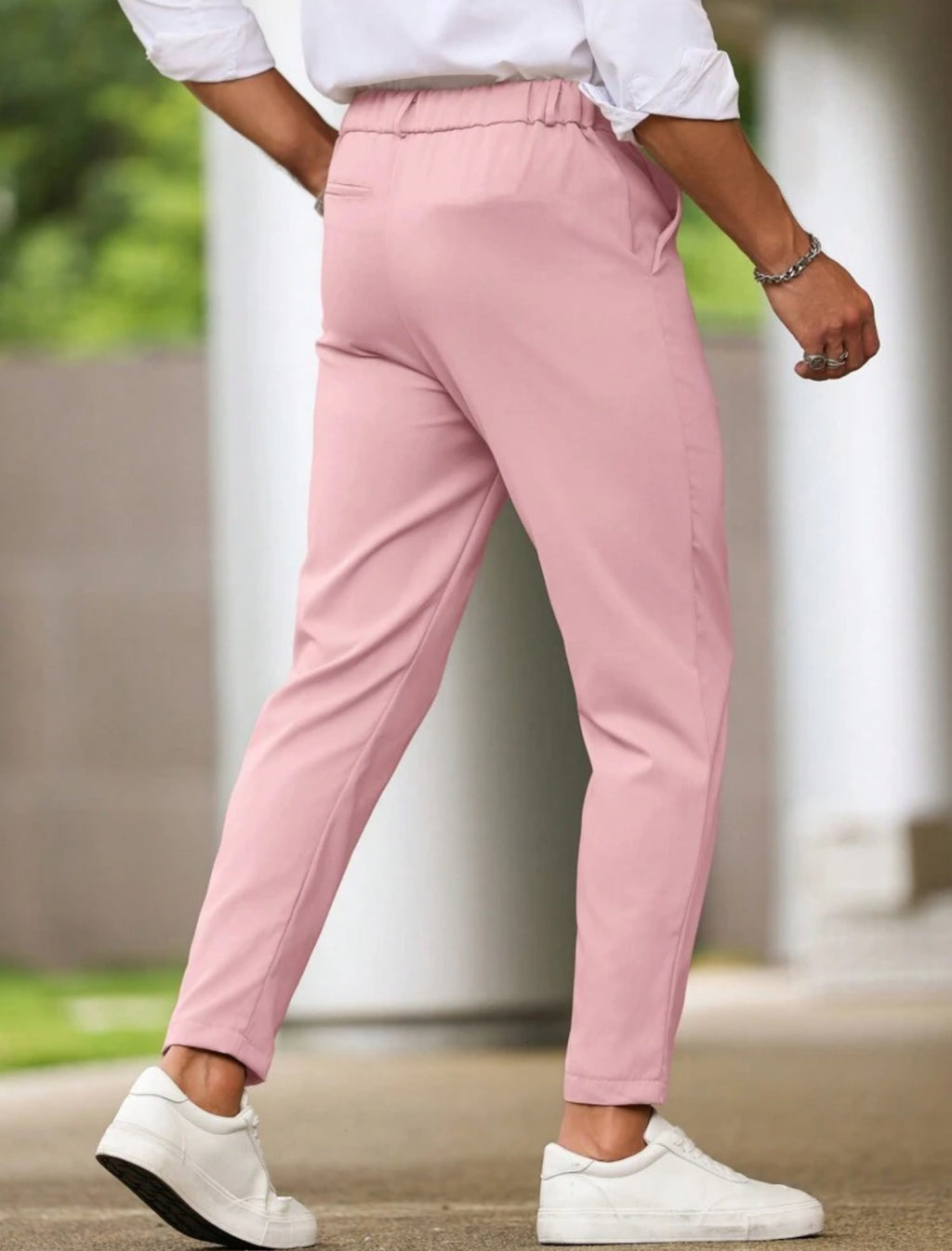 Straight pants in Pink