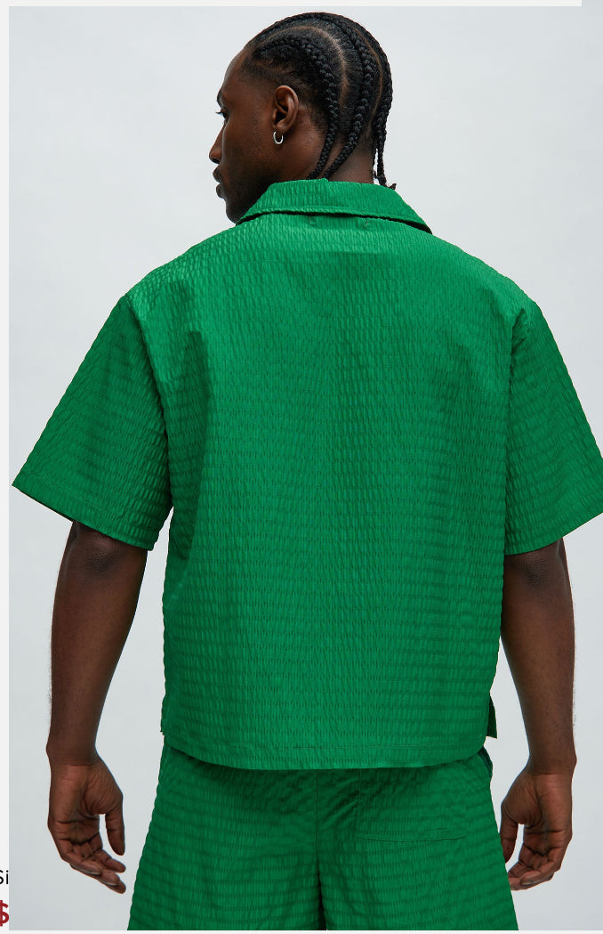 Boxy Shirt in Green