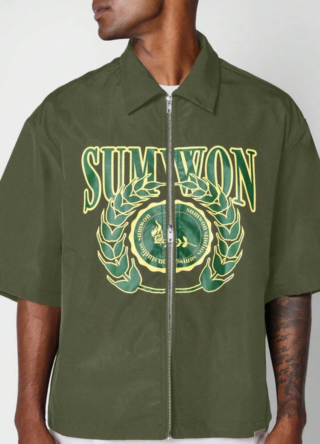 Sumwon Boxy Fit Shirt in Green
