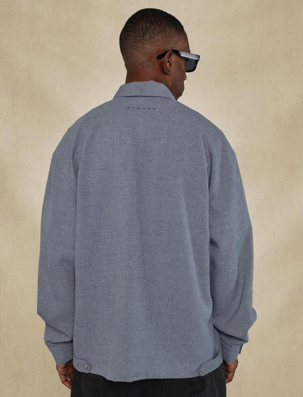 Premium zip up jacket in grey