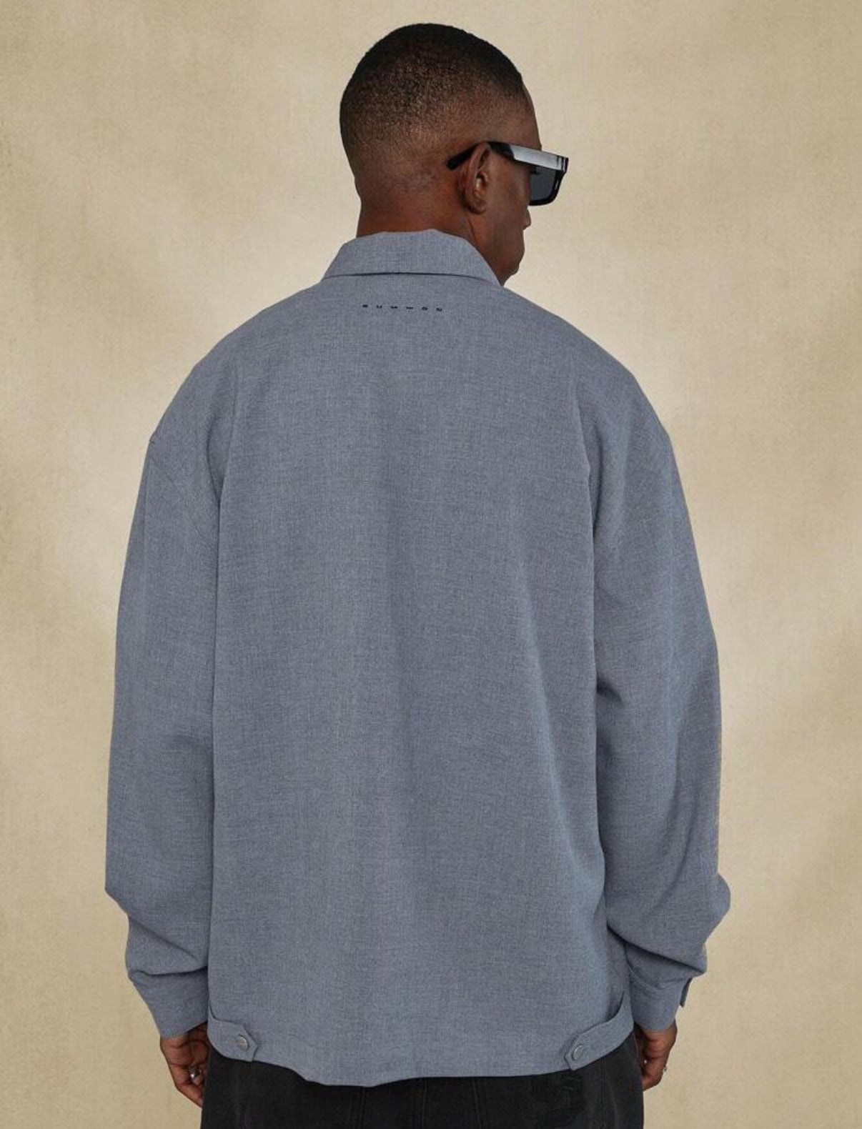 Premium zip up jacket in grey