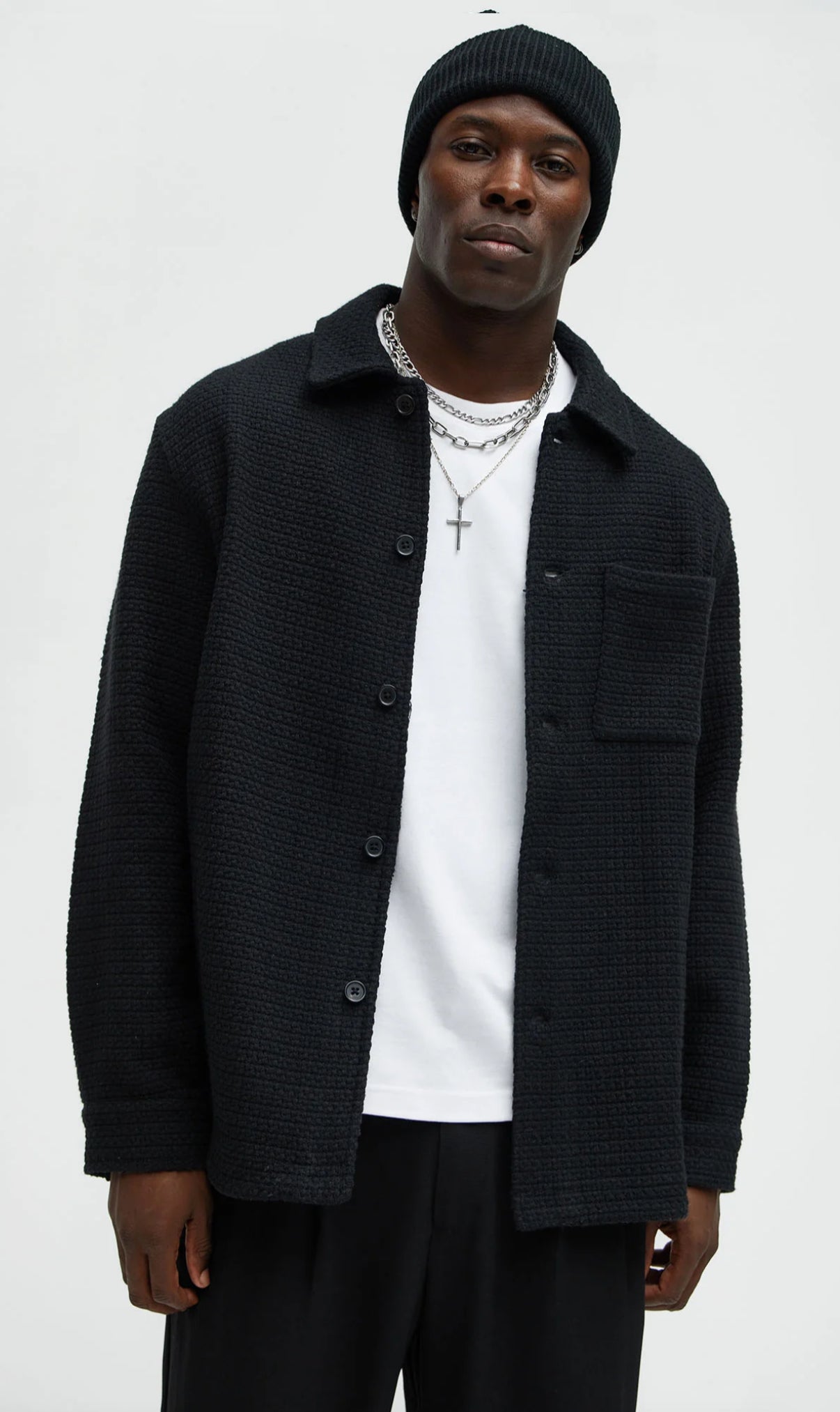 Oversized Shaket in black