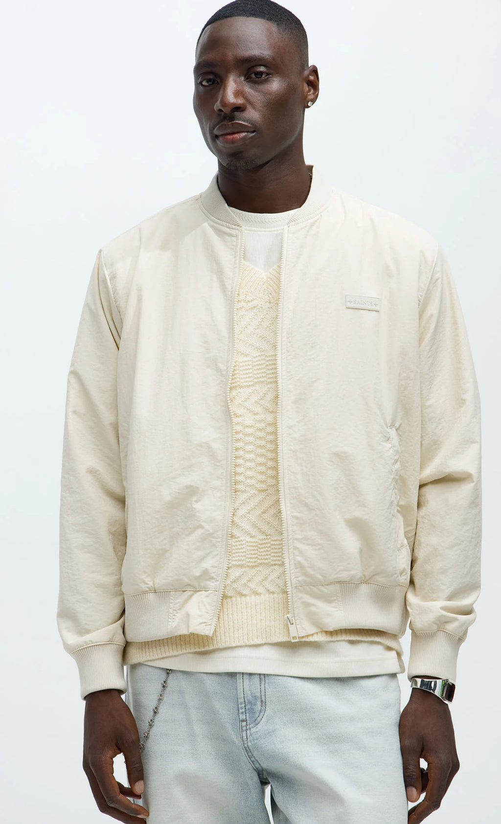 Bomber Jacket in beige