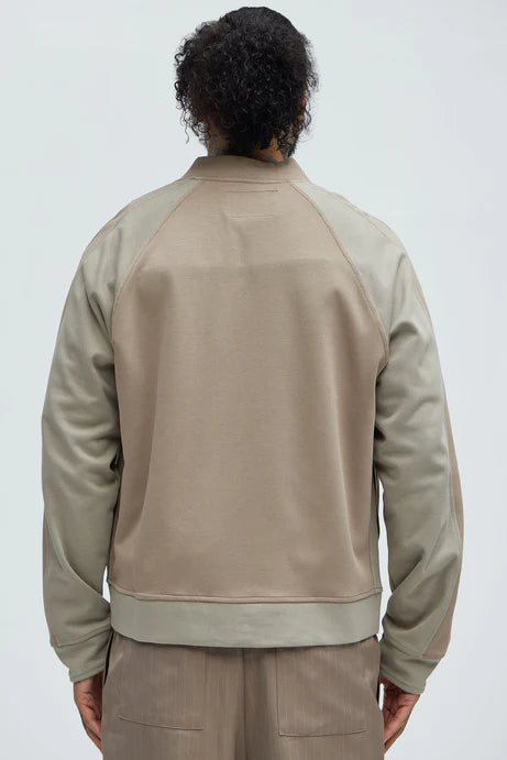 Bomber jacket in colostrum block nude