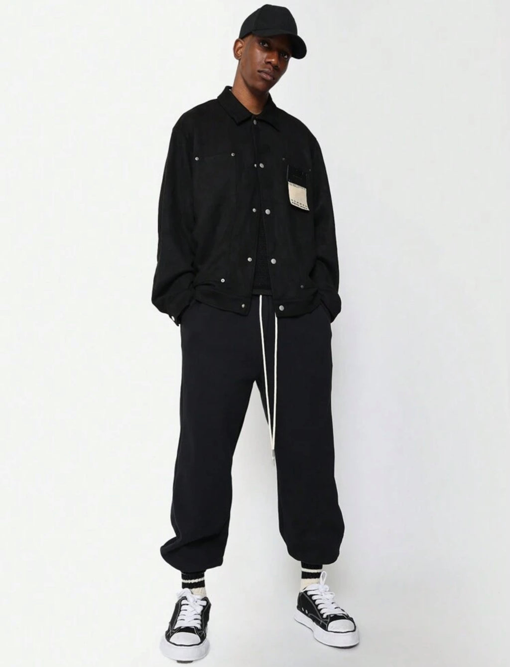 Sumwon Jacket in Black with back Print